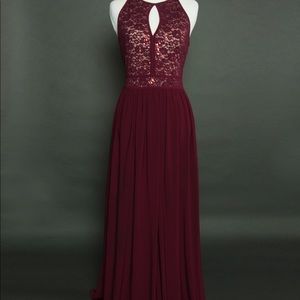 burgundy bridesmaid dresses macy's